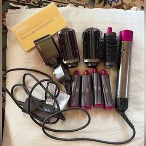 Dyson Airwrap Complete Hair Styler Nickel Fuchsia.